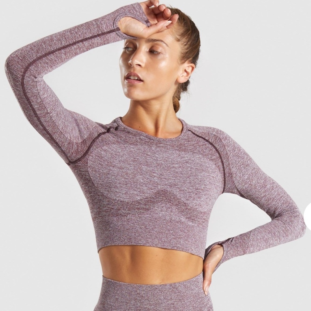 FLEX SPORTS LONG SLEEVE CROP TOP